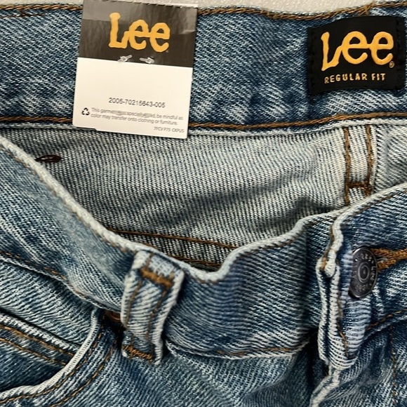 🆕 Men’s Lee Jeans Regular Fit Straight Leg 32x30 Light Stone - Picture 6 of 10
